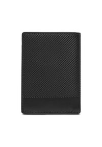 TOMMY HILFIGER - Tommy Hilfiger Duży Portfel Męski Th Foundation Bifold AM0AM13511 Czarny. Kolor: czarny. Materiał: skóra