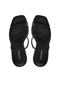 Calvin Klein Klapki Padded Curved Stil Slide 70 HW0HW01992 Czarny. Kolor: czarny. Materiał: skóra #3