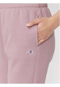 Champion Spodnie dresowe Logo Embroidery Fleece 115487 Fioletowy Relaxed Fit. Kolor: fioletowy. Materiał: syntetyk #3