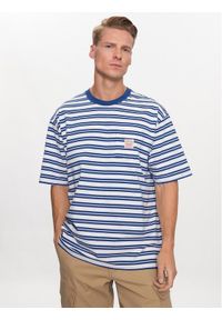 Levi's® T-Shirt Workwear A5850-0002 Niebieski Loose Fit. Kolor: niebieski. Materiał: bawełna