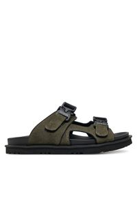 Klapki Guess. Kolor: zielony