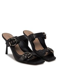 Pinko - PINKO Klapki Lisa 13 SD0309 P003 Czarny. Kolor: czarny. Materiał: skóra #5