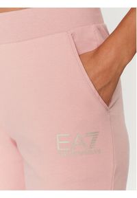 EA7 Emporio Armani Spodnie dresowe 8NTP67 TJCQZ 1418 Różowy Regular Fit. Kolor: różowy. Materiał: bawełna #2