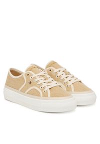 TOMMY HILFIGER - Tommy Hilfiger Tenisówki Platform Vulc Piping FW0FW09394 Żółty. Kolor: żółty. Materiał: materiał. Obcas: na platformie #5