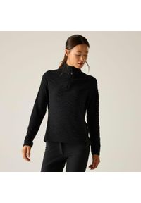 DARE 2B - Bluza damska z suwakiem 1/4 Glamourize III Dare 2b. Kolor: czarny. Materiał: dzianina, żakard. Sezon: zima. Sport: narciarstwo #1