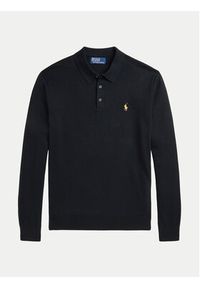 Polo Ralph Lauren Polo 710961338001 Czarny Regular Fit. Typ kołnierza: polo. Kolor: czarny. Materiał: bawełna #3