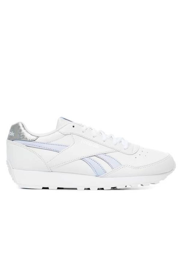 Buty do chodzenia damskie Reebok Rewind Run 7. Kolor: biały. Materiał: materiał, syntetyk, tkanina. Szerokość cholewki: normalna. Sport: turystyka piesza, bieganie