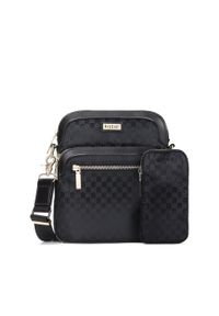 Kazar - Czarna listonoszka damska. Kolor: czarny. Materiał: skórzane. Styl: casual #1