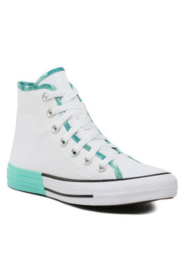 Converse Trampki Chuck Taylor All Star Hi A03413C Biały. Kolor: biały. Materiał: materiał