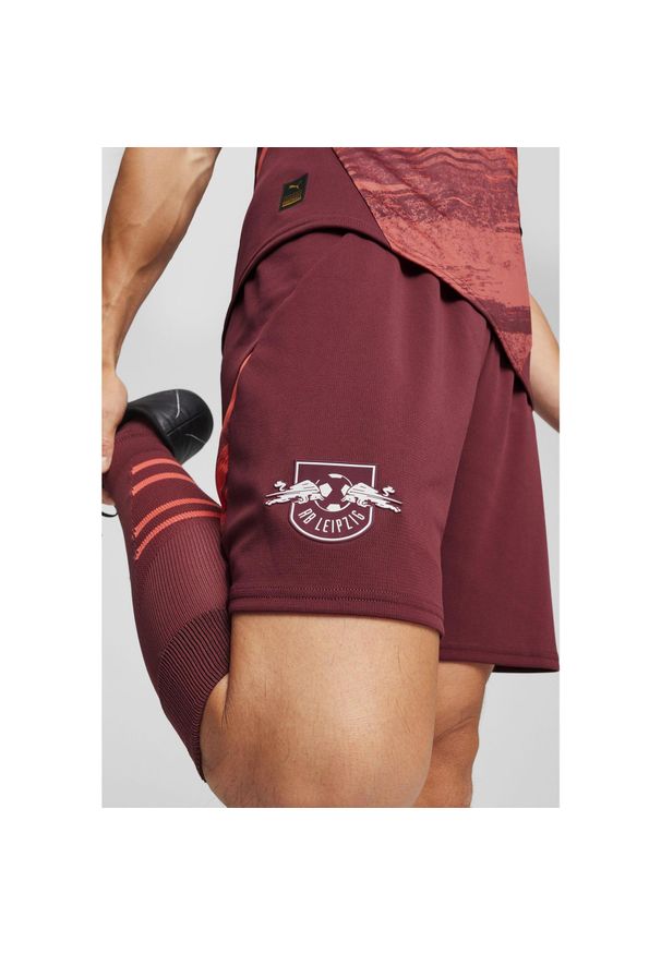 Puma - Męskie szorty RB Leipzig PUMA Dark Jasper Active Red. Kolor: czerwony. Sport: piłka nożna