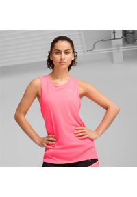 Damski tank top Puma. Kolor: różowy. Długość rękawa: bez rękawów. Sport: bieganie