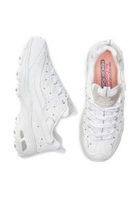skechers - Skechers Sneakersy D'lites Glamour Feels 13087/WSL Biały. Kolor: biały. Materiał: skóra