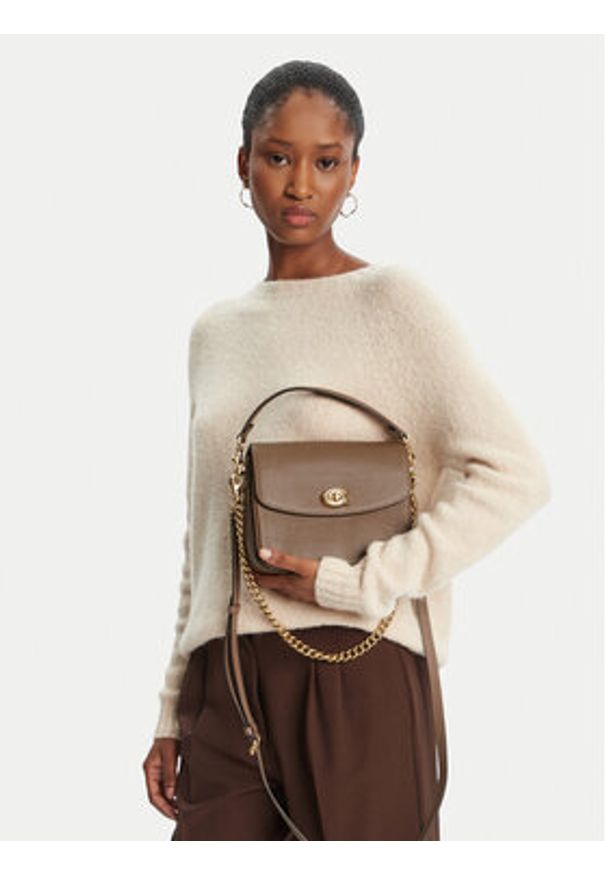 Coach Torebka CV437 Brązowy. Kolor: brązowy. Materiał: skórzane