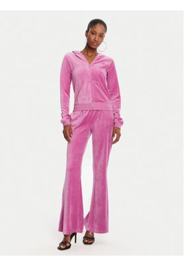 Juicy Couture Spodnie dresowe Caisa JCSEBJ008G Różowy Slim Fit. Kolor: różowy. Materiał: bawełna