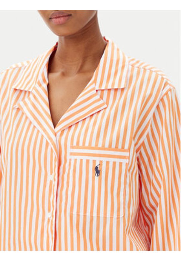 Polo Ralph Lauren Piżama 4P8010 Pomarańczowy Relaxed Fit. Kolor: pomarańczowy. Materiał: bawełna