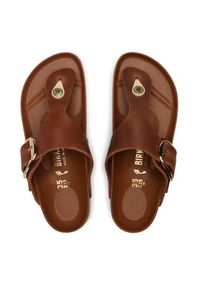 Birkenstock Japonki Gizeh Big Buckle 1018785 Brązowy. Kolor: brązowy. Materiał: skóra #5