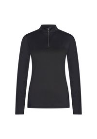 EURO-STAR - Damska koszulka z długim rękawem Euro-Star Uv Top Essolar. Kolor: czarny. Długość rękawa: długi rękaw. Typ sukienki: sportowe. Styl: sportowy #1