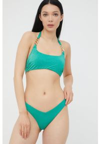 Liu Jo biustonosz kąpielowy VA2110.J6386 kolor zielony miękka miseczka. Kolor: zielony. Materiał: materiał #4