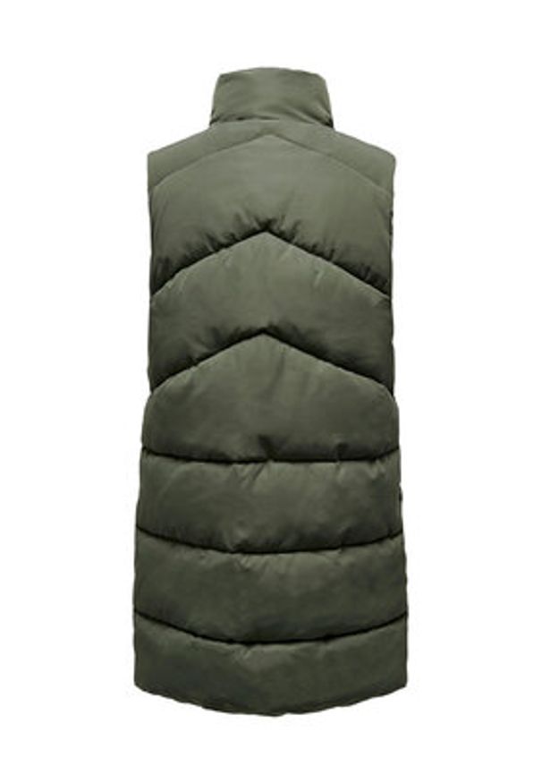 only - ONLY Bezrękawnik 15274066 Khaki Regular Fit. Kolor: brązowy. Materiał: syntetyk. Długość rękawa: bez rękawów
