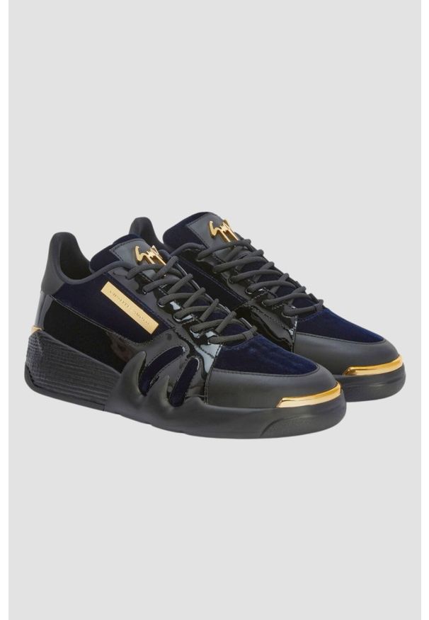 Giuseppe Zanotti - GIUSEPPE ZANOTTI Granatowe sneakersy, Rozmiar 42. Kolor: niebieski
