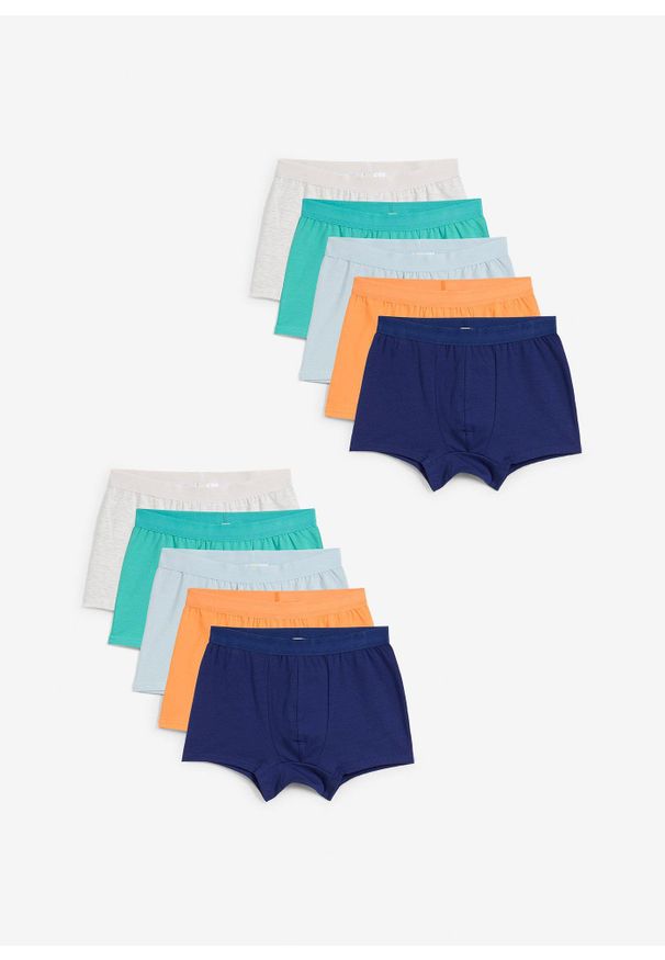 bonprix - Bokserki (10 par). Kolor: zielony