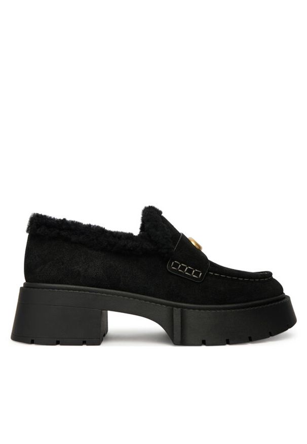 Coach Loafersy CCH84 Czarny. Kolor: czarny. Materiał: zamsz, skóra