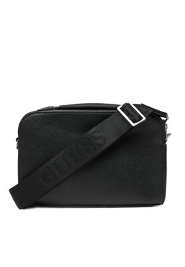 Guess Saszetka HMBOMG P5439 Czarny. Kolor: czarny. Materiał: skóra