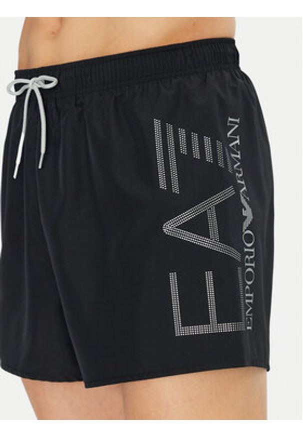 EA7 Emporio Armani Szorty kąpielowe 7M000550 AF14497 MC026 Czarny Regular Fit. Kolor: czarny. Materiał: syntetyk
