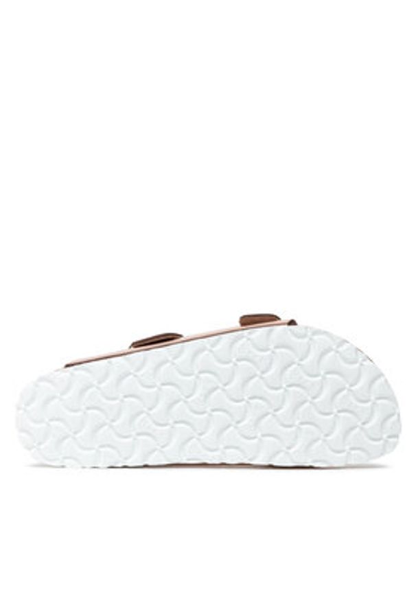 Birkenstock Klapki Arizona Metallic 0952093 Różowy. Kolor: różowy. Materiał: skóra