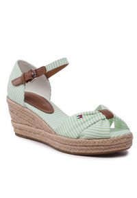 TOMMY HILFIGER - Espadryle Tommy Hilfiger. Kolor: zielony