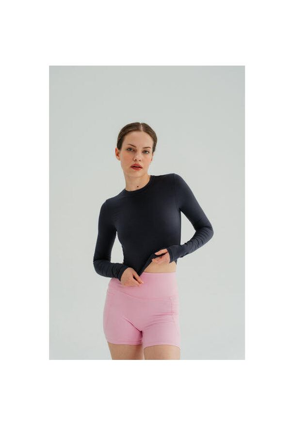 MOONHOLI - Longsleeve do jogi damski Moonholi Vogue z długim rękawem. Kolor: niebieski. Długość rękawa: długi rękaw. Długość: długie. Sport: joga i pilates
