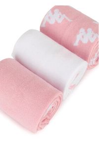 Kappa Zestaw 3 par wysokich skarpet unisex KR_SUPERT_SS25 (3-PACK) Różowy. Kolor: różowy. Materiał: materiał, bawełna
