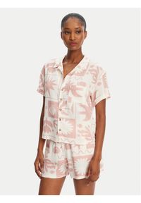 Banana Moon Koszula Taylor Floreal MHW03 Różowy Loose Fit. Kolor: różowy. Materiał: wiskoza