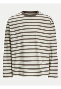 Jack & Jones - Jack&Jones Longsleeve Islington 12273202 Beżowy Loose Fit. Kolor: beżowy. Materiał: bawełna. Długość rękawa: długi rękaw #4