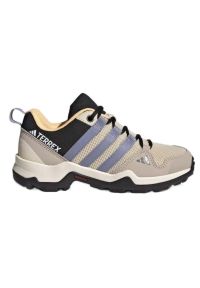 Adidas Buty trekkingowe Terrex AX2R Jr IF7516 beżowy. Okazja: na co dzień. Zapięcie: sznurówki. Kolor: beżowy. Materiał: tkanina, syntetyk, materiał. Szerokość cholewki: normalna. Styl: casual, klasyczny #1