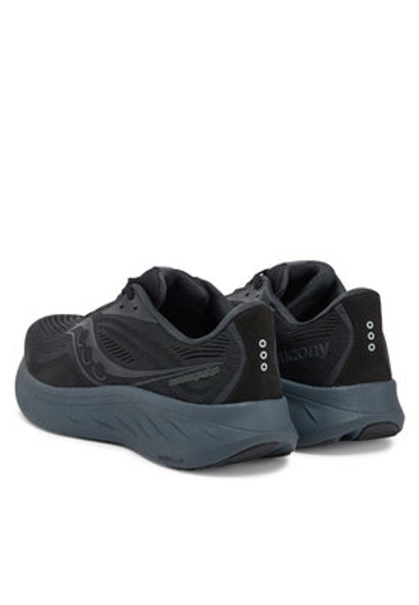 Saucony Buty do biegania Ride 18 Wide S21001 Czarny. Kolor: czarny. Materiał: materiał