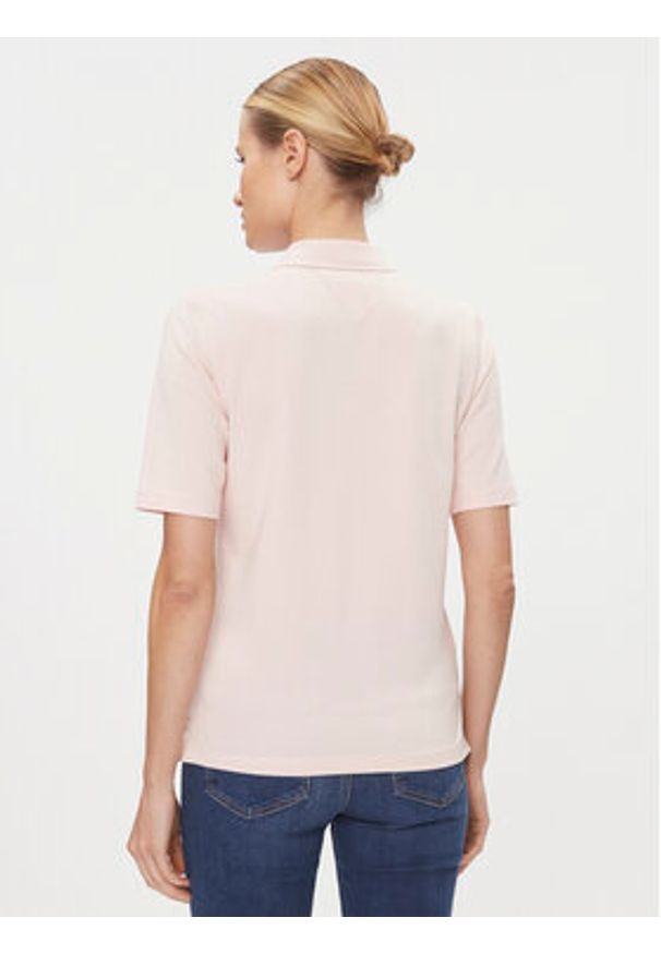 TOMMY HILFIGER - Tommy Hilfiger Polo 1985 WW0WW37820 Różowy Regular Fit. Typ kołnierza: polo. Kolor: różowy. Materiał: bawełna