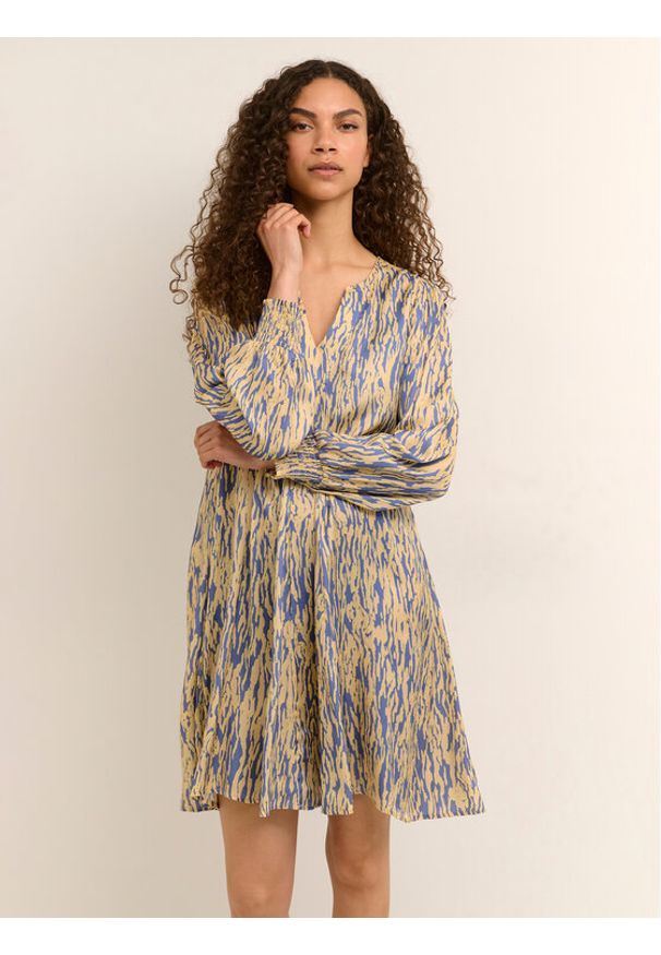 Karen by Simonsen Sukienka letnia Gazelle 10104190 Niebieski Feminine Fit. Kolor: niebieski. Materiał: wiskoza. Sezon: lato