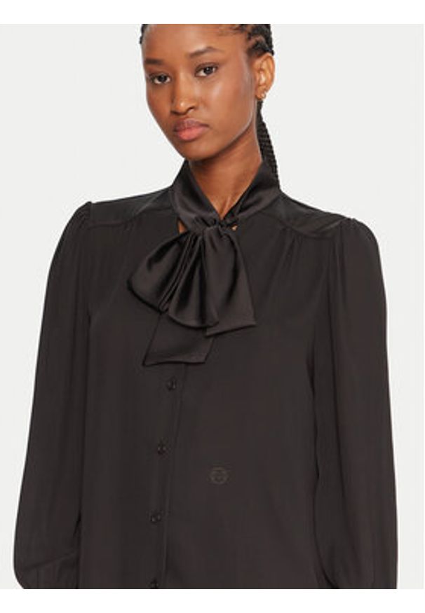 Rinascimento Koszula CFC0126204003 Czarny Regular Fit. Kolor: czarny. Materiał: syntetyk