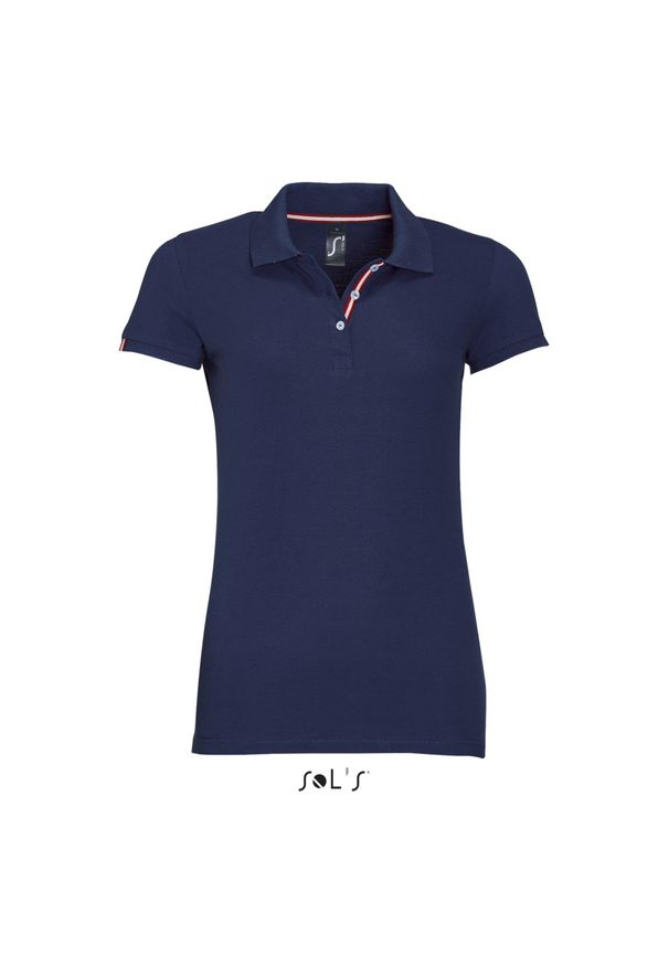 SOL'S - Damska koszulka polo Sol's Patriot. Typ kołnierza: polo. Kolor: niebieski. Styl: sportowy