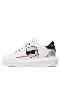 Karl Lagerfeld - KARL LAGERFELD Sneakersy KL62570N Biały. Kolor: biały. Materiał: skóra #4