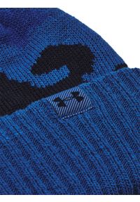 Zestaw czapka zimowa i rękawiczki chłopięce Under Armour B Beanie/Glove Combo - niebieskie. Kolor: niebieski. Materiał: akryl, dzianina. Sezon: zima