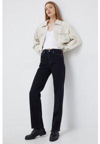 Calvin Klein Jeans longsleeve damska kolor biały. Kolor: biały. Materiał: materiał. Długość rękawa: długi rękaw #2