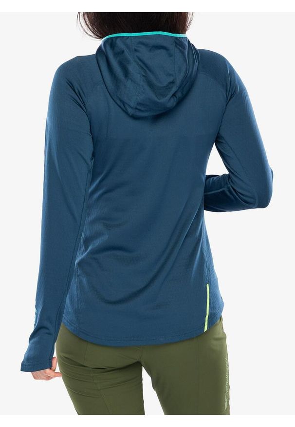Bluza polarowa damska Inov-8 VentureLite Mid Hoodie FZ. Kolor: niebieski. Materiał: polar