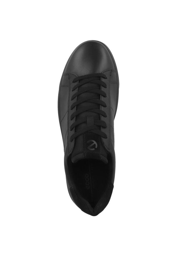 ecco - Buty do chodzenia męskie Ecco 052 Street Lite. Zapięcie: sznurówki. Kolor: czarny. Materiał: materiał, skóra, syntetyk, guma. Szerokość cholewki: normalna. Sport: turystyka piesza