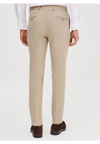 Pako Lorente - PAKO LORENTE – Beżowe spodnie ganiturowe. Kolor: beżowy. Materiał: poliester, elastan, wiskoza. Wzór: gładki. Styl: elegancki, młodzieżowy #2