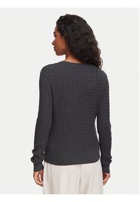 TOMMY HILFIGER - Tommy Hilfiger Sweter WW0WW44987 Szary ciemny Regular Fit. Kolor: szary. Materiał: bawełna #4