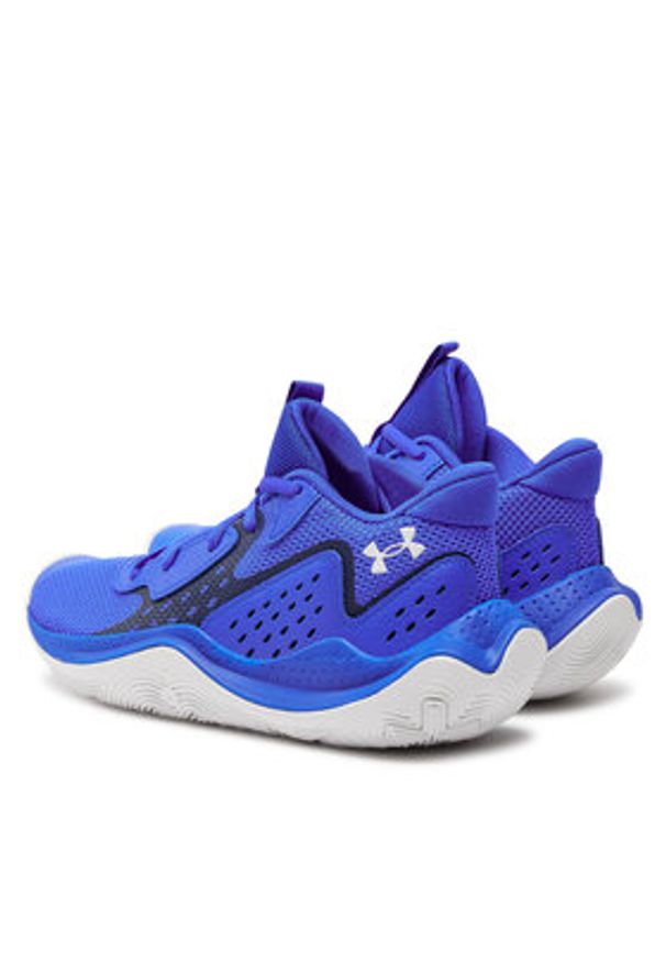 Under Armour Buty Ua Gs Jet '23 3026635-400 Niebieski. Kolor: niebieski. Materiał: skóra