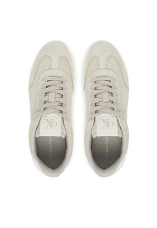 Calvin Klein Jeans Sneakersy Classic Cupsole Mix In YW0YW01767 Szary. Kolor: szary. Materiał: skóra