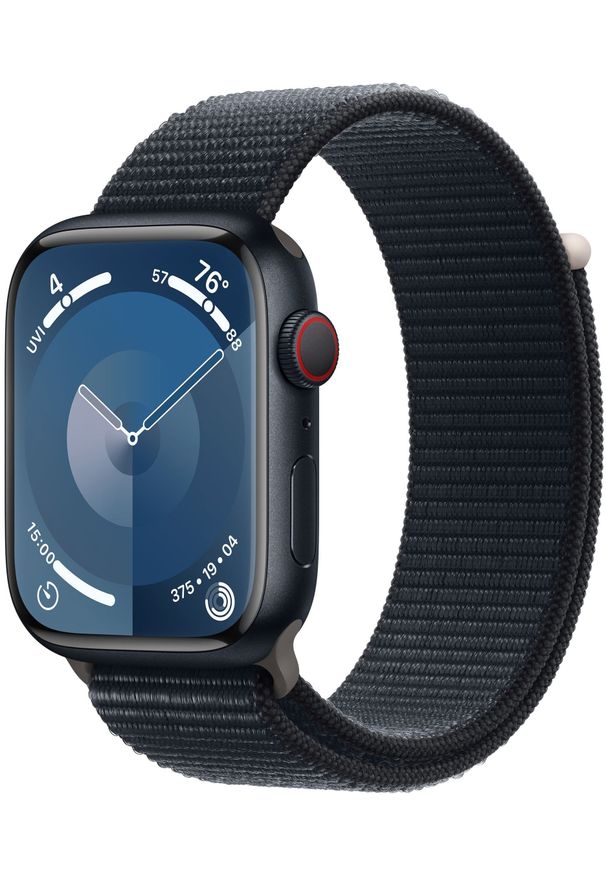 APPLE - Apple Watch Series 9 (GPS + Cellular) 45mm Midnight Blue Aluminum Case with Midnight Blue Sport Loop (MRMF3). Styl: sportowy